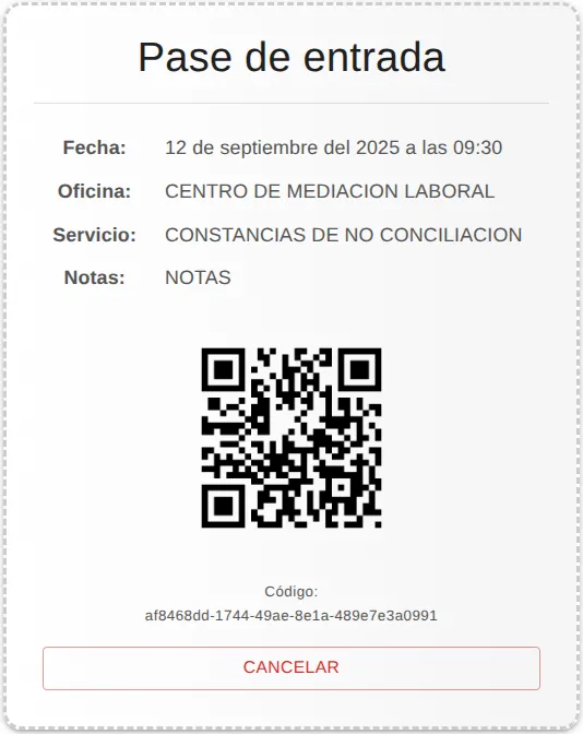 Citas agendadas