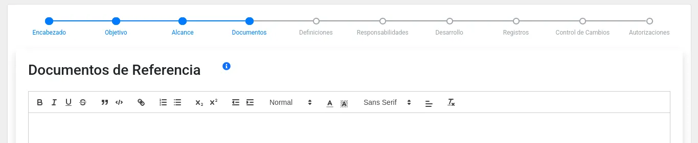 Documentos de referencia